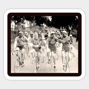 Tour De France Vintage Bicycle Racing Photo Print Sticker